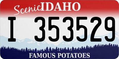 ID license plate I353529