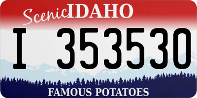 ID license plate I353530