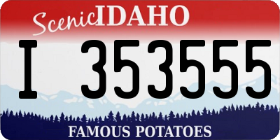 ID license plate I353555