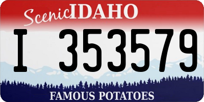 ID license plate I353579