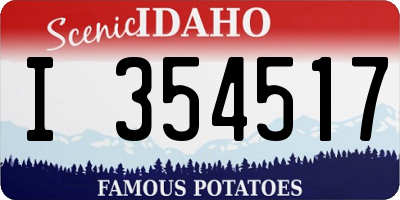 ID license plate I354517