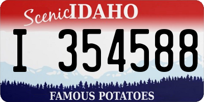 ID license plate I354588