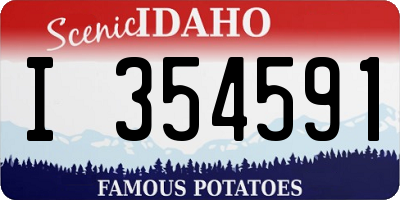 ID license plate I354591