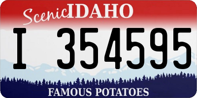 ID license plate I354595