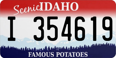 ID license plate I354619