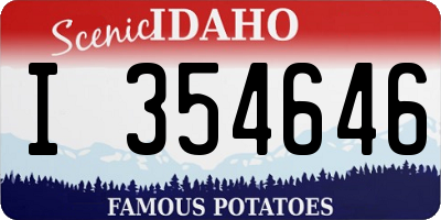 ID license plate I354646
