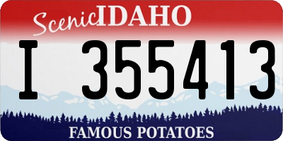 ID license plate I355413