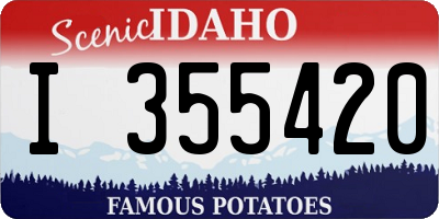 ID license plate I355420
