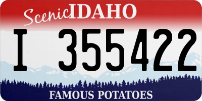 ID license plate I355422