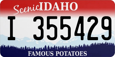 ID license plate I355429
