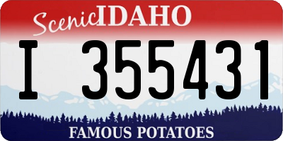 ID license plate I355431