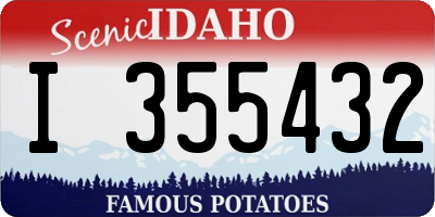 ID license plate I355432
