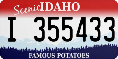 ID license plate I355433