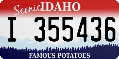 ID license plate I355436