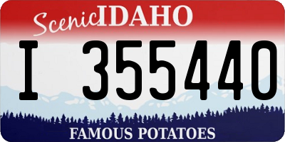 ID license plate I355440