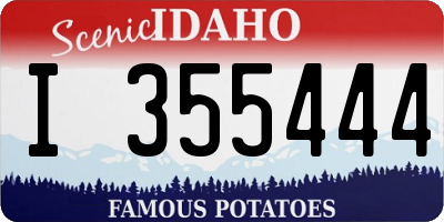 ID license plate I355444