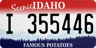 ID license plate I355446