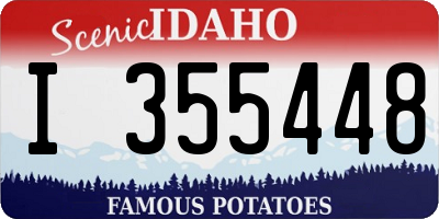 ID license plate I355448