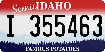 ID license plate I355463