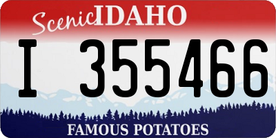 ID license plate I355466