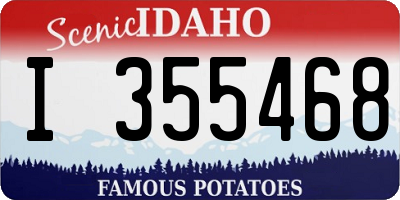 ID license plate I355468