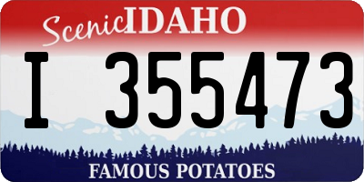 ID license plate I355473