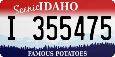 ID license plate I355475