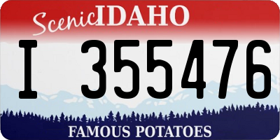 ID license plate I355476