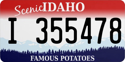ID license plate I355478