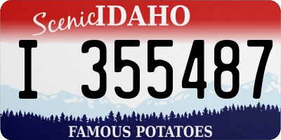 ID license plate I355487