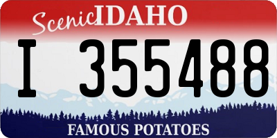 ID license plate I355488