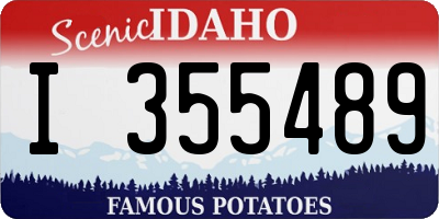 ID license plate I355489