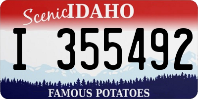 ID license plate I355492