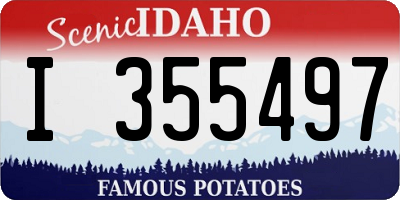 ID license plate I355497