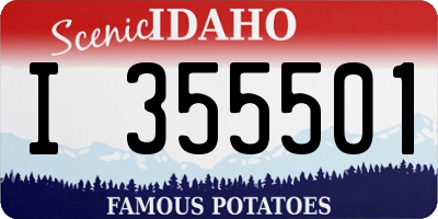 ID license plate I355501