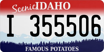 ID license plate I355506