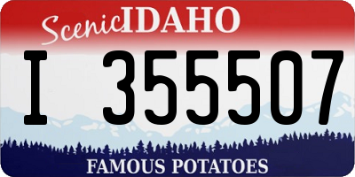 ID license plate I355507