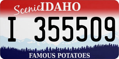 ID license plate I355509