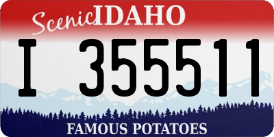 ID license plate I355511