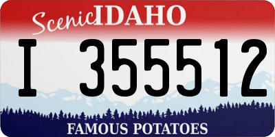 ID license plate I355512