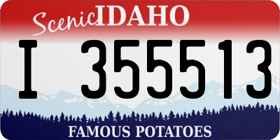 ID license plate I355513