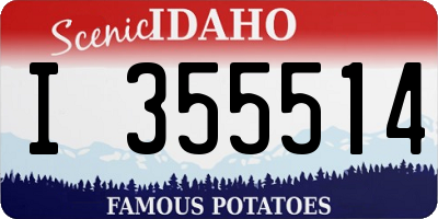 ID license plate I355514