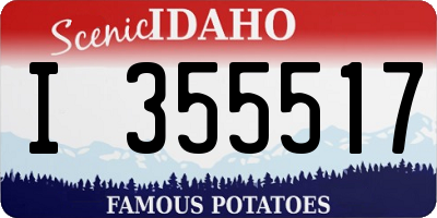 ID license plate I355517