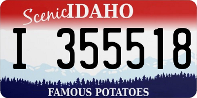 ID license plate I355518