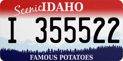 ID license plate I355522