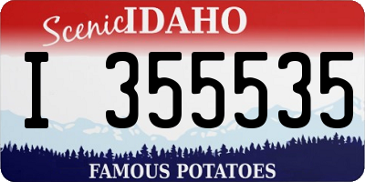 ID license plate I355535