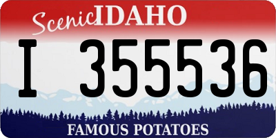 ID license plate I355536
