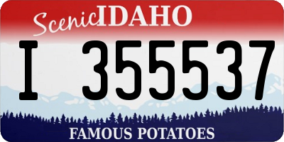 ID license plate I355537