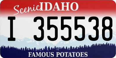 ID license plate I355538