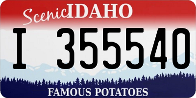 ID license plate I355540